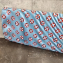 Dekostoff - Leinenoptik - Schwimmreifen - hellblau