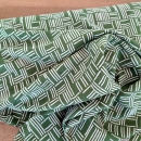 Viskose - Ecovero - grün - weiss