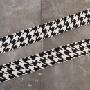 Gurtband - Hahnentritt - schwarz/weiß - 38 mm