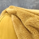 Doubleface Fleece - Plüsch - Uni - senf