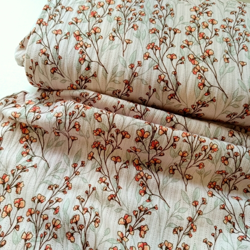 Struktur Jersey - Valencia - Blütenranken