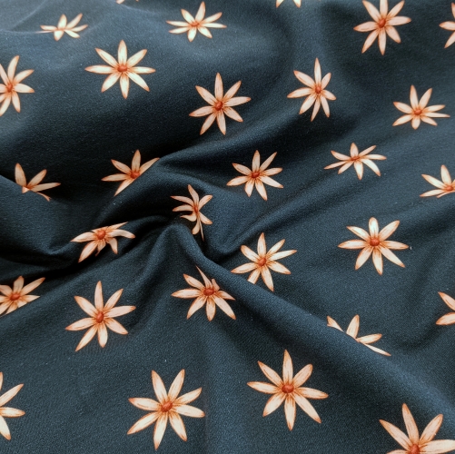 Sommersweat - Autumn Meadows - Blumen - petrol