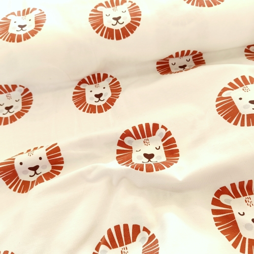 Jersey - Löwen - Bio - weiss