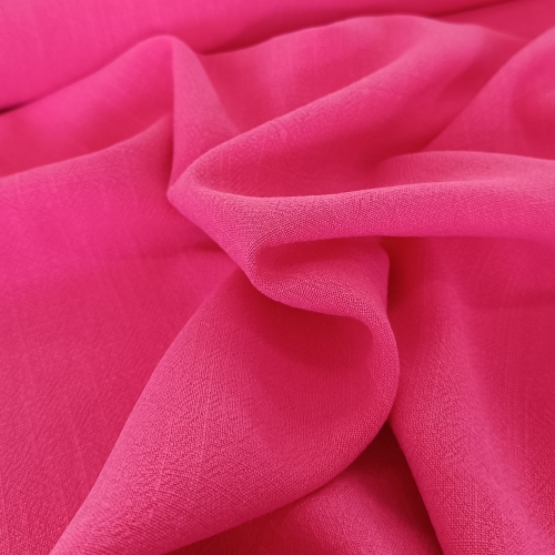 Viskose - Leinen - Uni - pink