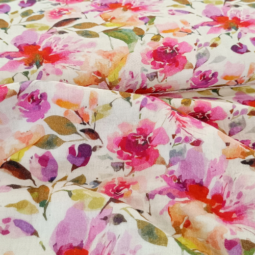 Musselin - Thea - Rosen - Blumen - bunt