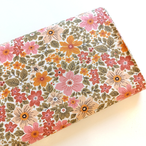 Baumwollstoff - Blumen - bunt