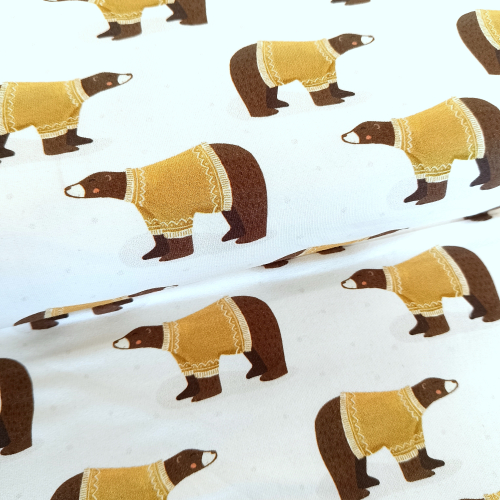 Hilco - Sweatstoff - Braunbär