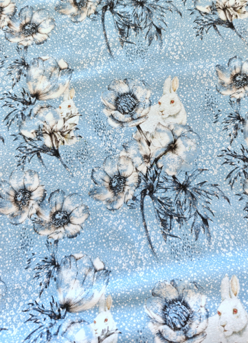 Lillestoff - Winterwelt - türkisblau - Bio Summersweat