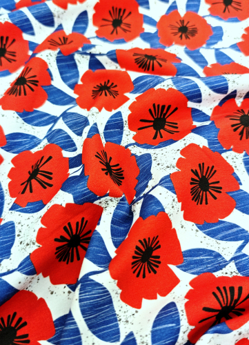 Bio Jersey - Mohnblumen