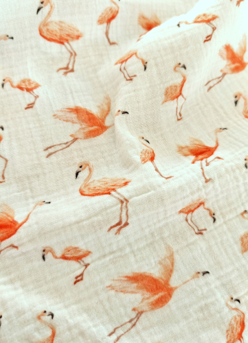 Musselin - Thea - Flamingo