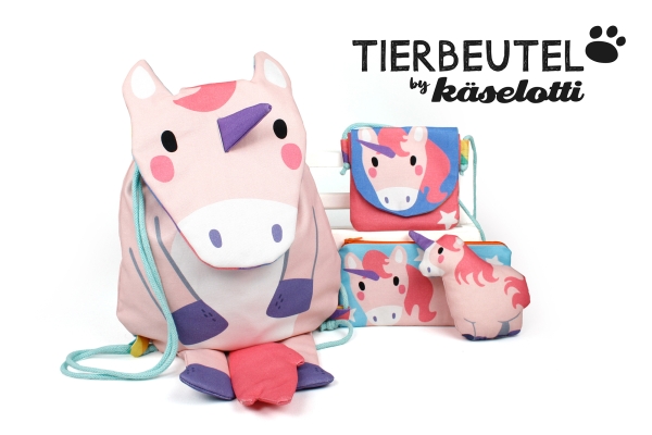 Canvas - Tierbeutel - Einhorn - by Käselotti