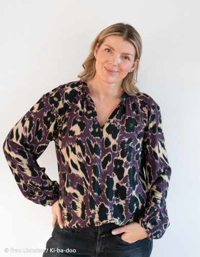 Viskose- Webware - @Kibadoo - Geoluxe Leo - aubergine