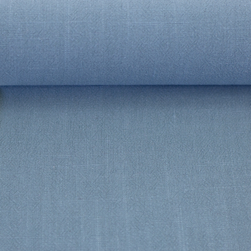 Viskose - Leinen - Uni - rauchblau