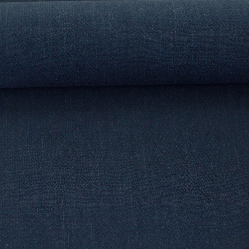 Viskose - Leinen - Uni - dunkelblau
