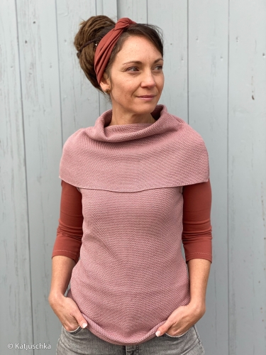 Strickstoff - Elisa - Baumwolle - altrosa