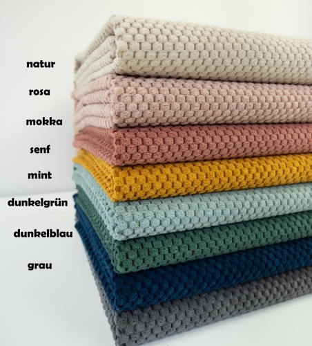 Struktur - Velour - Taschenstoff - Polster - Deko - dunkelgrün