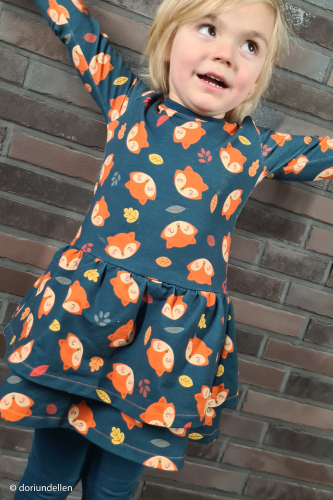 Sommersweat - Tomke - Füchse - petrol