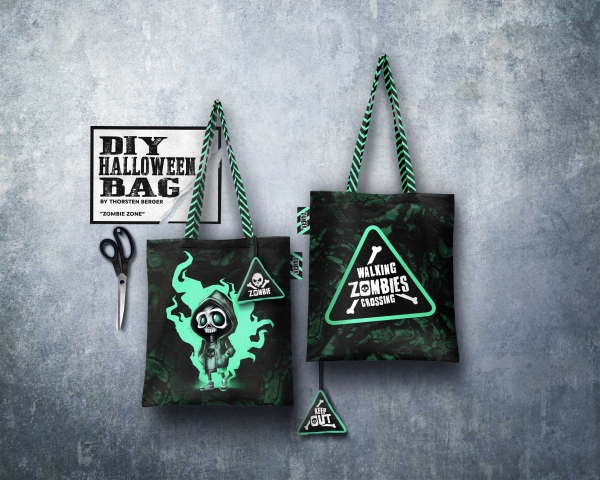 DIY Halloween Bag - by Thorsten Berger - Skellett