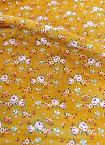 Tilda - Baumwolle - Creating Memories - Rosen - gelb