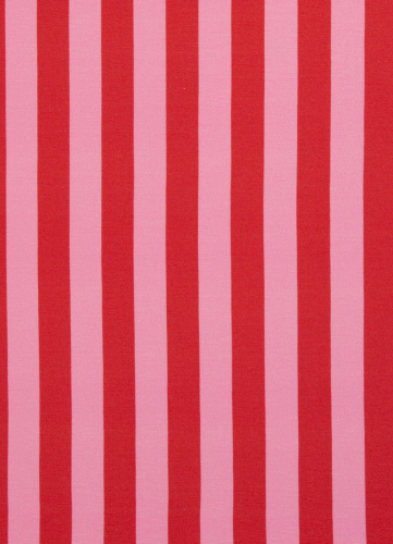Viskose Jersey - Happy Stripes - by Cherry Picking - rosa - rot