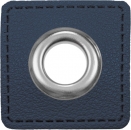 Ösen Patches für Kordeln - Lederimitat - 10 mm - marine