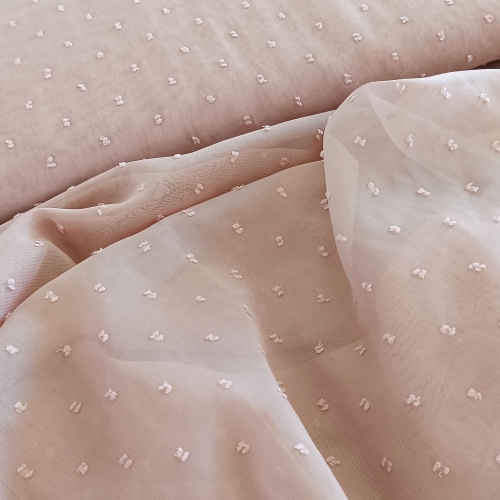 Chiffon - Bobbles - peach