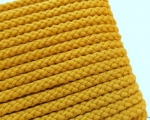 Baumwolle Kordel - 8 mm - senf