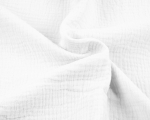 Musselin - Uni  - Double Gauze - weiss